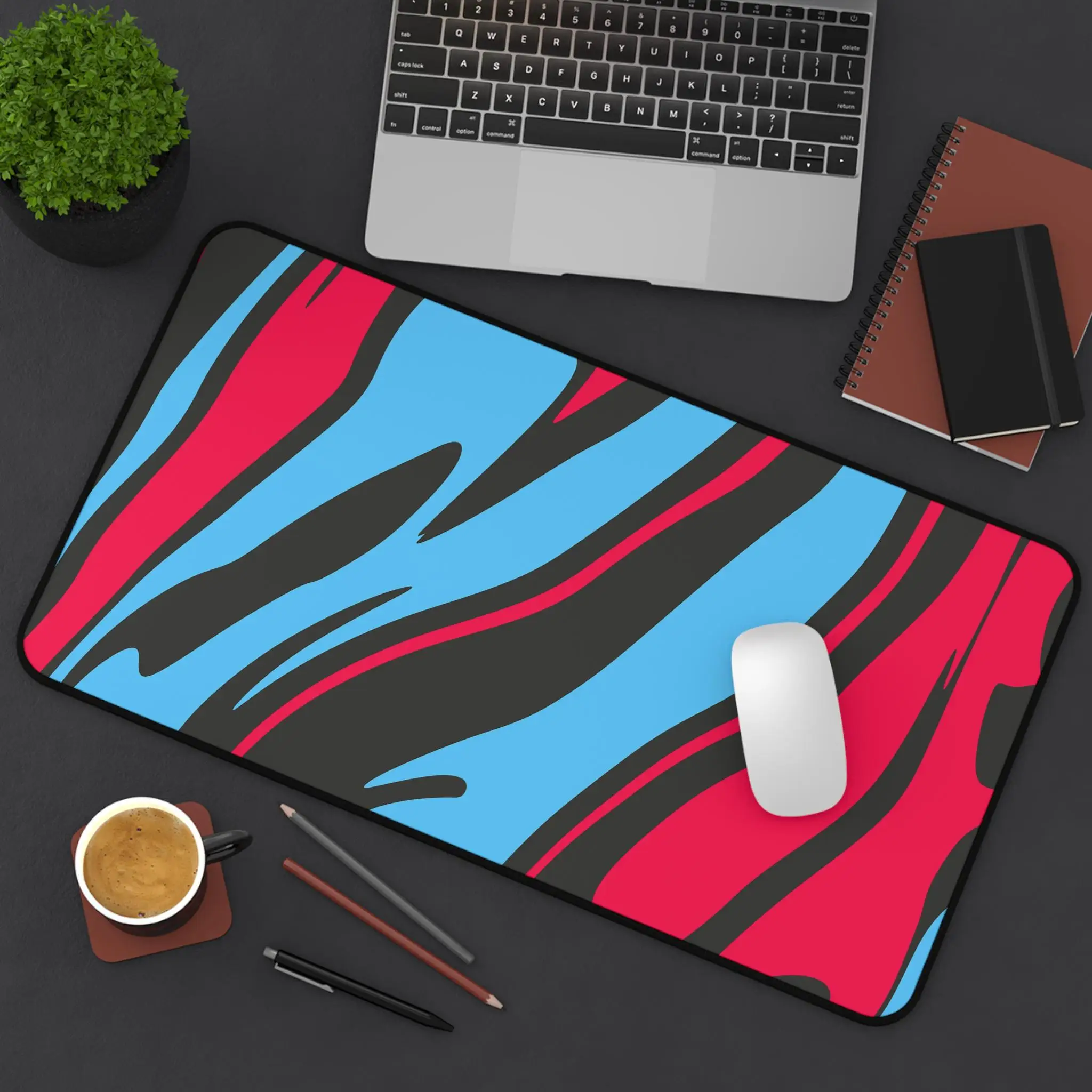 

Flowing Blue and Red Pattern Mouse Pad, Suitable for Home Offices,gamers' Desktop Accessories,and Gifts for Creative Enthusiasts