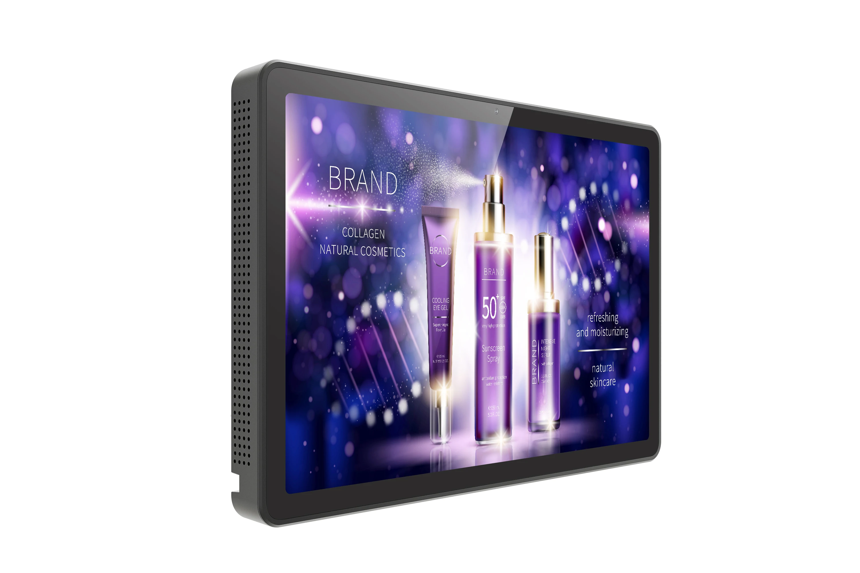 Wall Mount 11 Inch Android 14 Meeting Room Tablet With 4 LED Light Bars Touch Screen LCD Conference Booking System