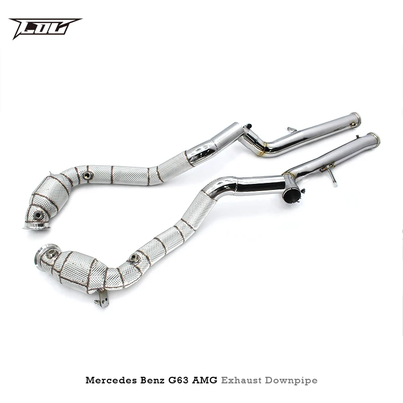 OEM catted downpipe For Mercedes-Benz G63 AMG W464 4.0T 2019-2023 High flow Exhaust Downpipe with catalyst