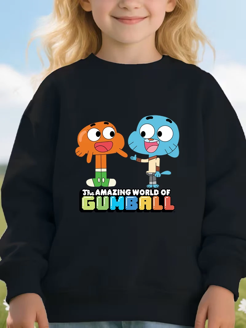 The Amazing World of Gumball Hoodies Girls Boys Sweatshirt Autumn Winter Long Sleeve Harajuku Pullovers Kods Casual Hooded Tops