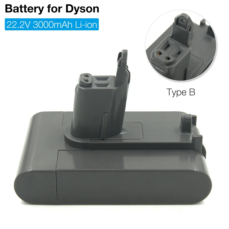 Vacuum Cleaner Battery 22.2V 3000mAh Li-ion Rechargeable Battery for Dyson Battery Dyson DC31 DC34 DC35 DC45 DC44 animal TYPE B