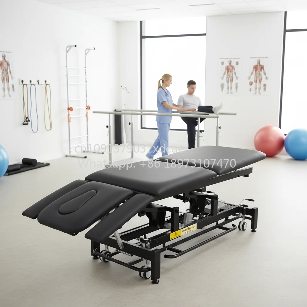 2026Electromagnetic Shock Wave Physio Ultrasound Echo Bed. Massage Bed Hi Lo Treatment Table For Examination