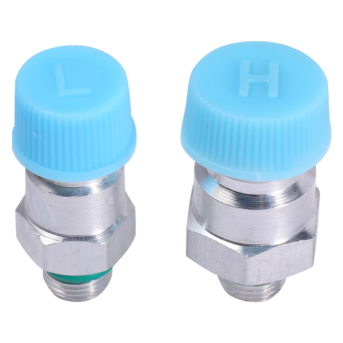 

2 Pcs Car Air Conditioner Filling Nozzle Pneumatic Fitting Refill for Ac Coupler Refrigeration Quick Conditioning