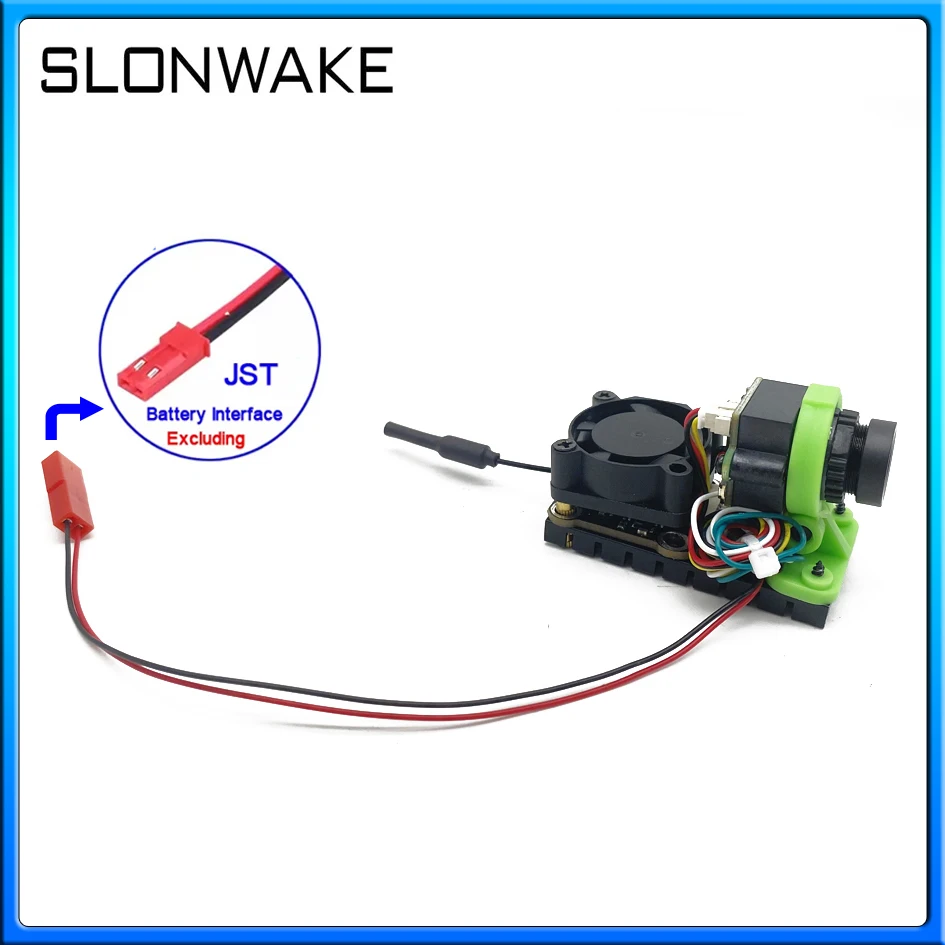 SLONWAKE-sistema FPV mejorado, transmisor FPV ajustable de 5,8 GHz, 48 canales, 1000mW, cámara CMOS 1000TVL para coches RC, Dron de carreras FPV