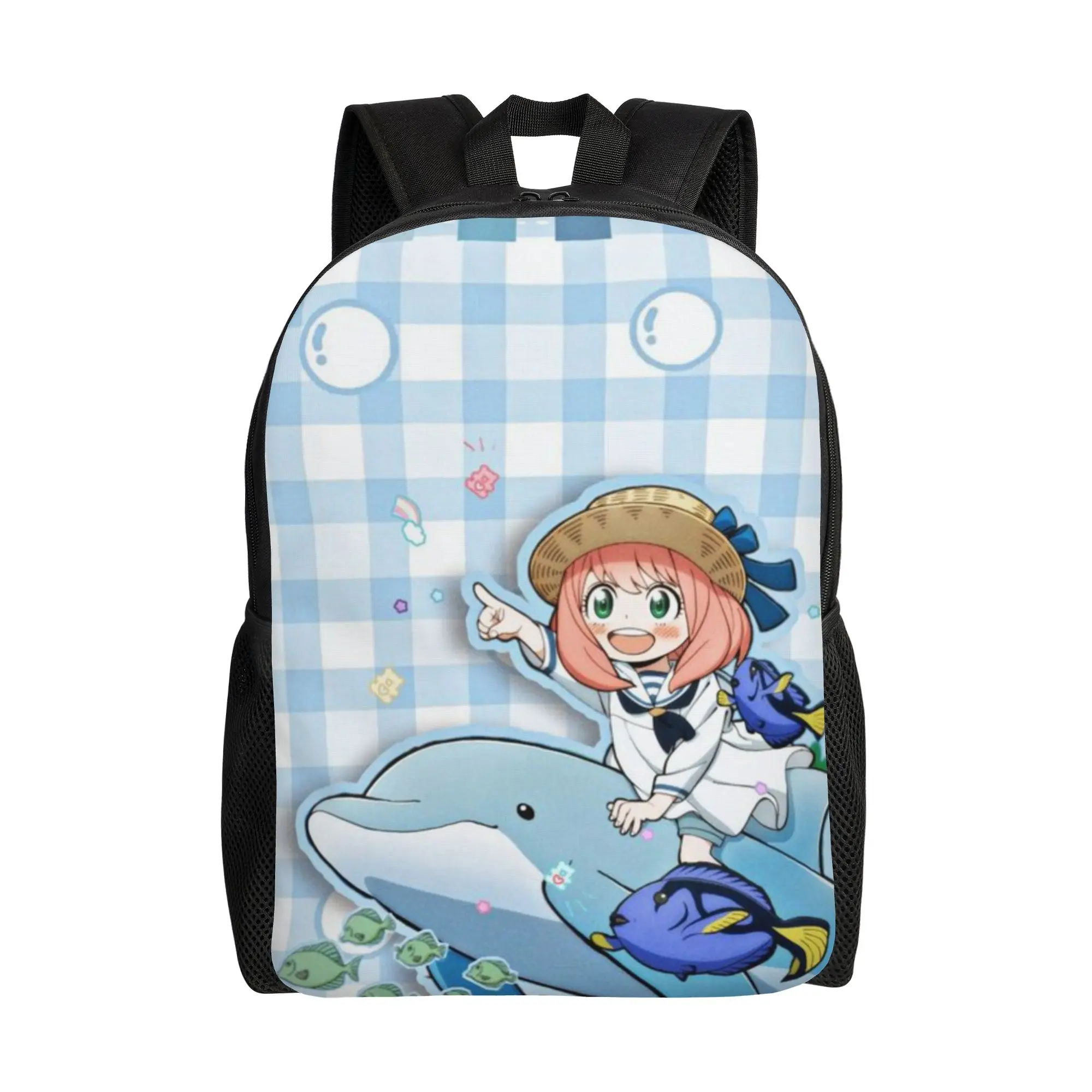 SPY×FAMILY Laptop Bag Back to school season The girl riding on a whale  Snack Storage Backpack