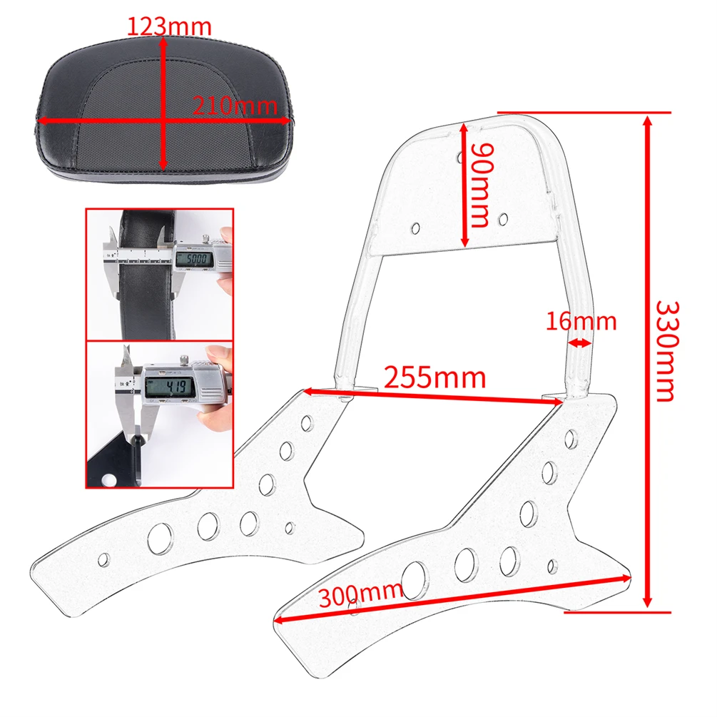 CM1100 CMX1100 zadní opěradlo polštářek bábovka pro Honda rebel CM CMX 1100 2021-2024 motocykl cestující záda oddech líný příslušenství