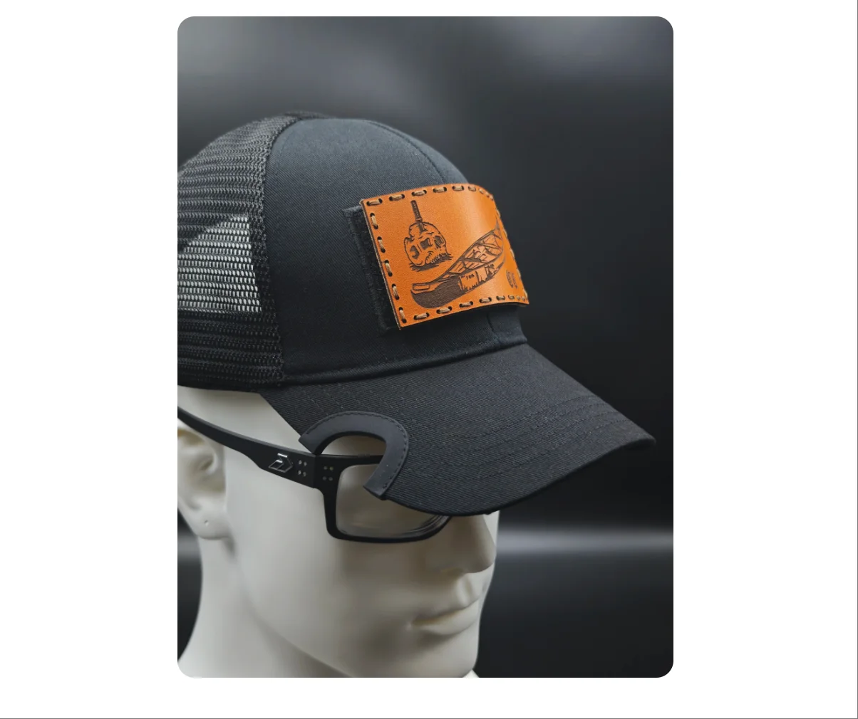 

FOG Tactical Baseball Cap Shooting Goggles Sun Protection Notched Tactical Hat Suitable for Pairing with Various Glasses
