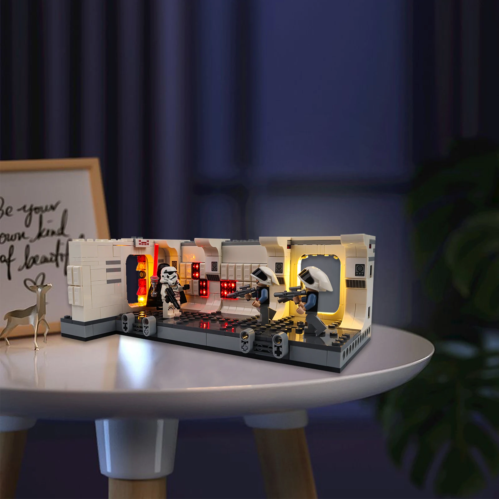 مجموعة إضاءة LED بدون نموذج مناسبة لصعود LEGO Star War The Tantive IV 75387 (باستثناء مكعبات البناء)