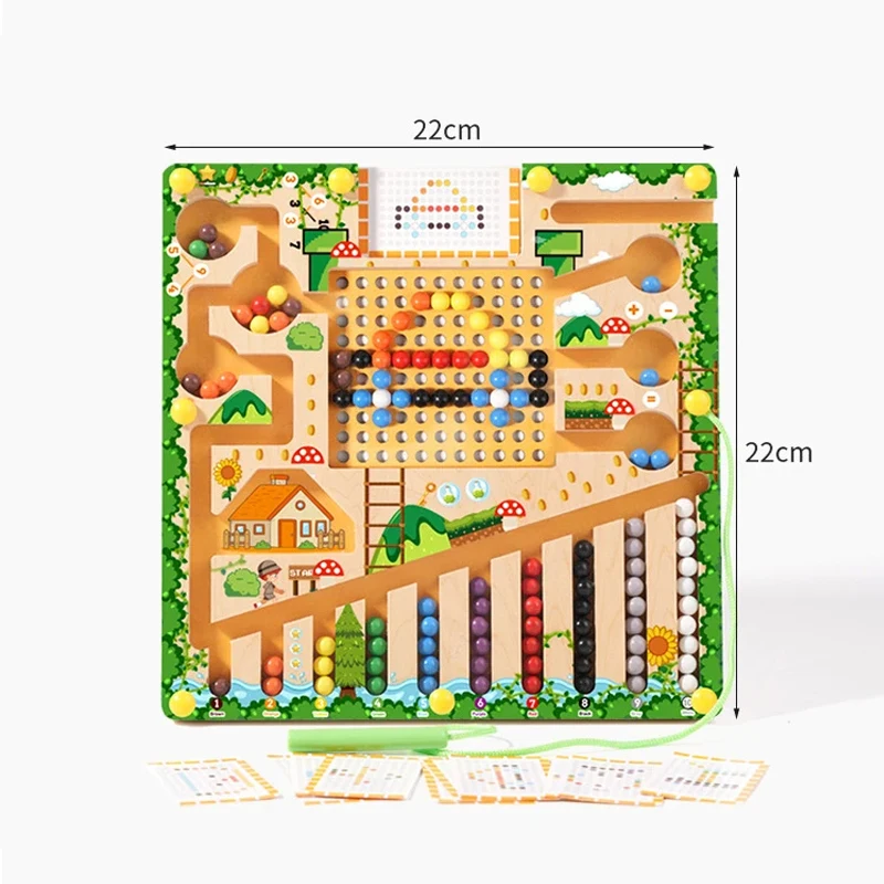 ألعاب فرز خشبية مونتيسوري ، ألعاب ألغاز ، لوح متاهة ، عد الألوان ، تصنيف الأرقام ، ألعاب تعليمية #6