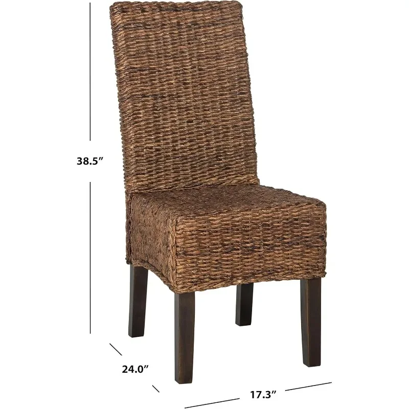 Home Collection Avita Natural Wicker 18-inch Dining Chair