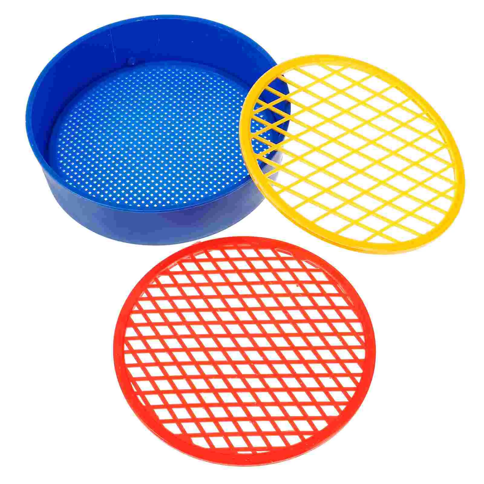 Plastic Soil Sieve 1 Frame 3 Replaceable Mesh Screens Essential Gardening Tool for Sand Sifting Stone Separation