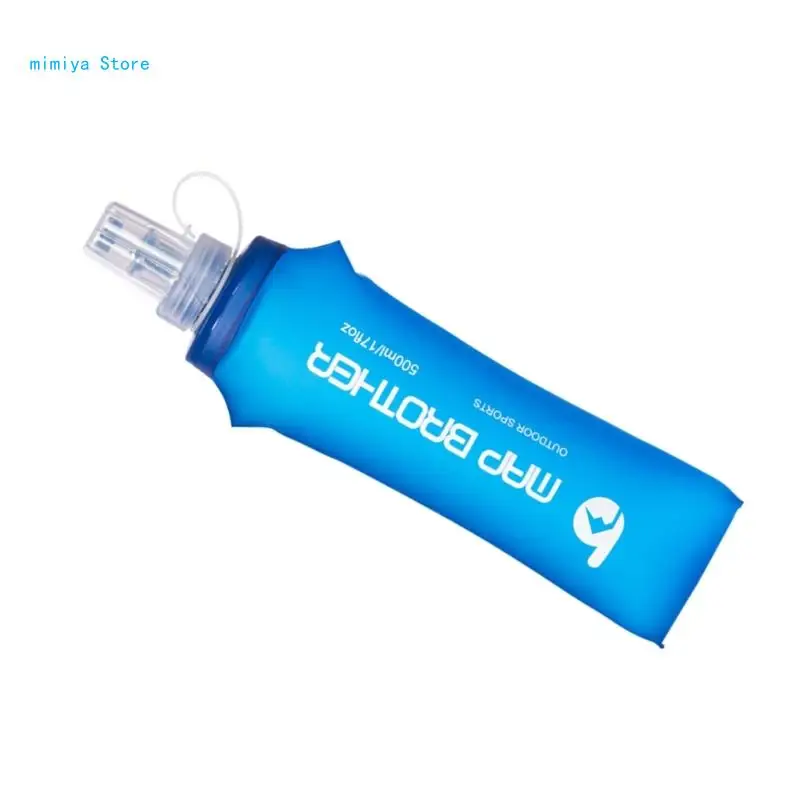 

pipi Folding Soft Flask Water Bottle Hydrations Pack Outdoor Sport Hydrations Bottle