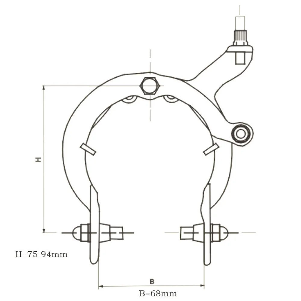 Brake Road Alloy Bike Brake Caliper Set Reach Front Rear Bicycle Brakes Cycling Brake Bicycles Replacement Accessories