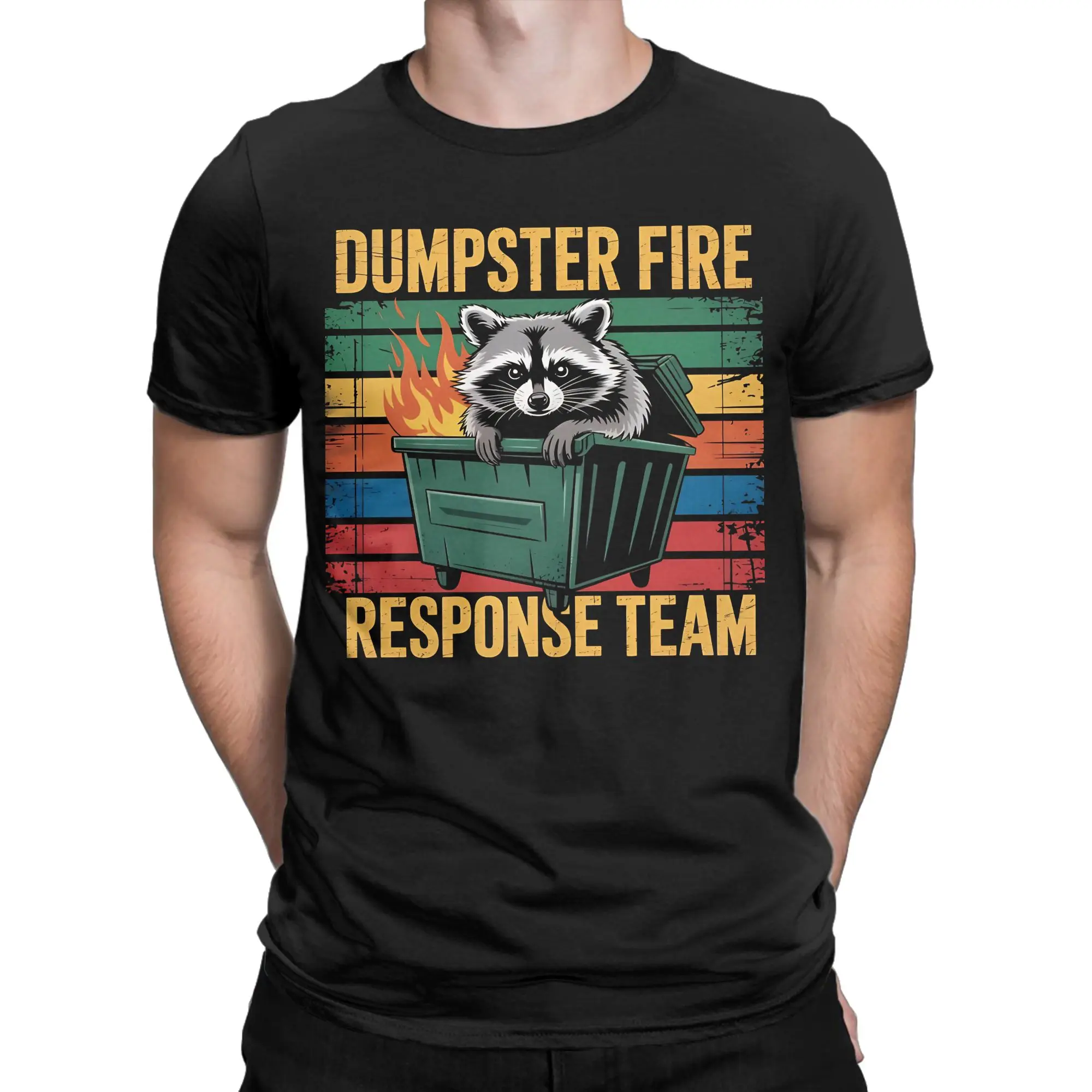 Dumpster Fire Response Team T Shirt Hip Hop T Shirts Short-Sleeved Y2K Funny Tshirt Summer 100% Cotton O Neck Plus Size Top Tees