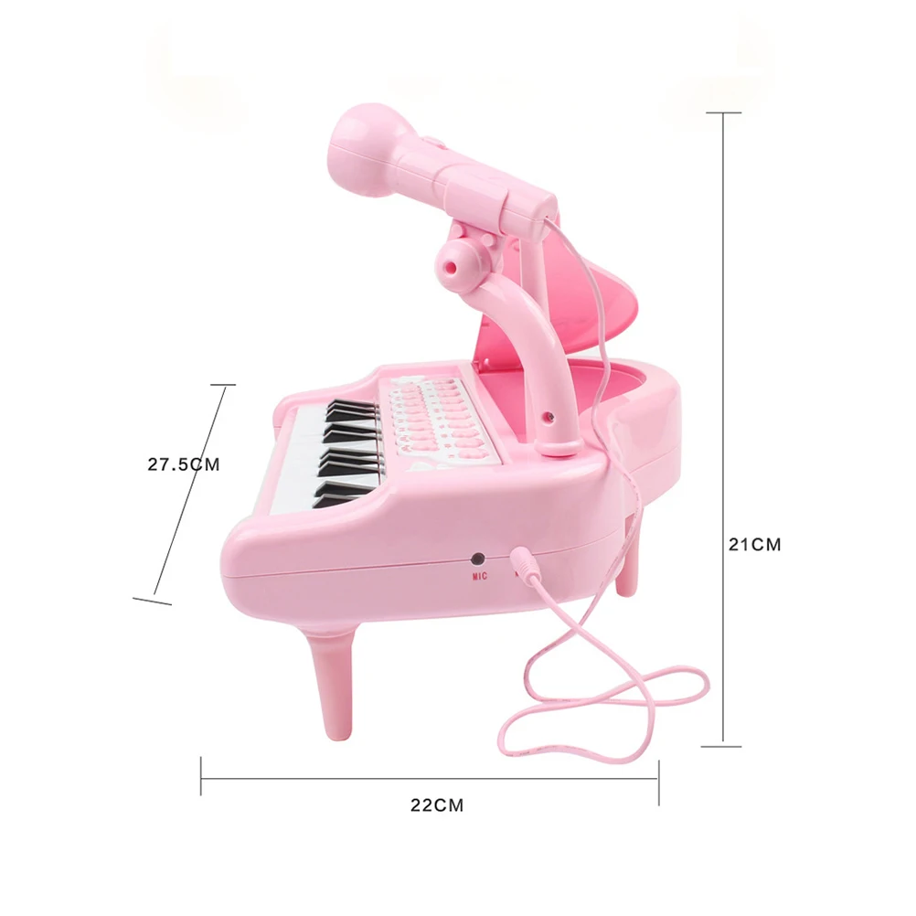 

Music Electronic Organ For Kids Pink Multifunctional Cute Piano Smooth Edge Creative Educational Instrument Simulation Keyboard
