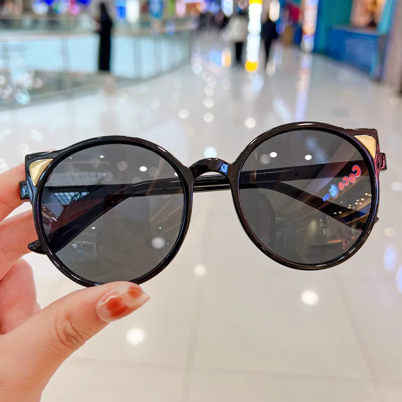 New Children's Small Frame Circle Sunglasses Girl Brand Designer Fashion Sun Glasses Boys Shading Eyewear UV400 Oculos De Sol