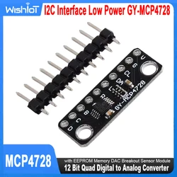 MCP4728 12 Bit Quad Digital to Analog Converter I2C Interface Low Power GY-MCP4728 with EEPROM Memory DAC Breakout Sensor Module