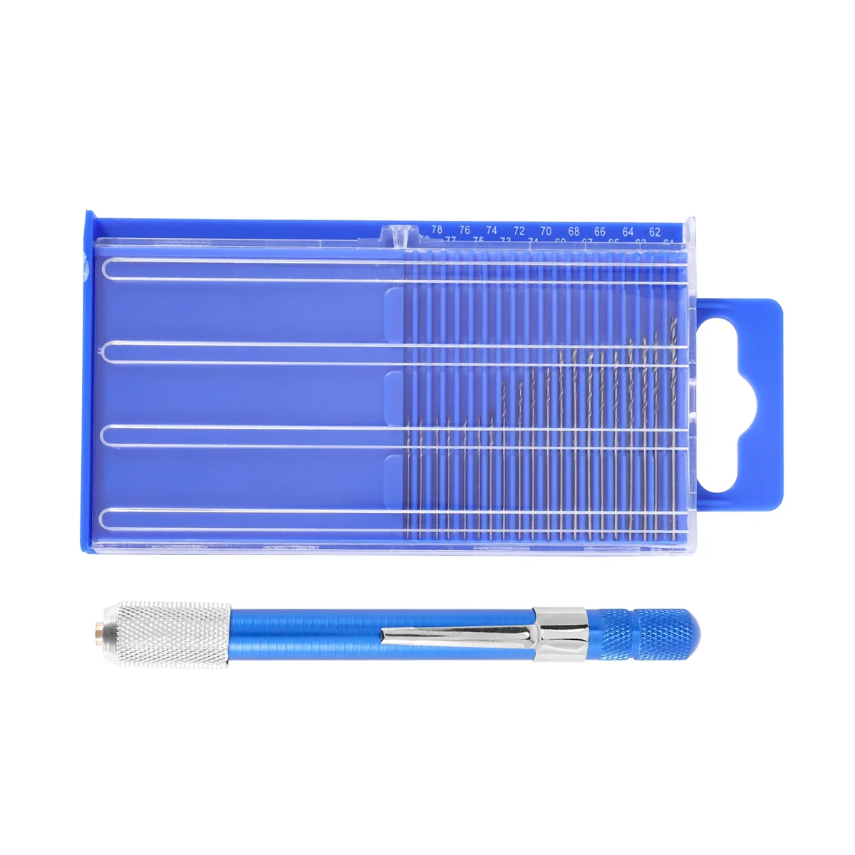 17Pc Fijn Klein Genummerd 61-80 Mini Juwelier Boor Set Pin Bankschroef