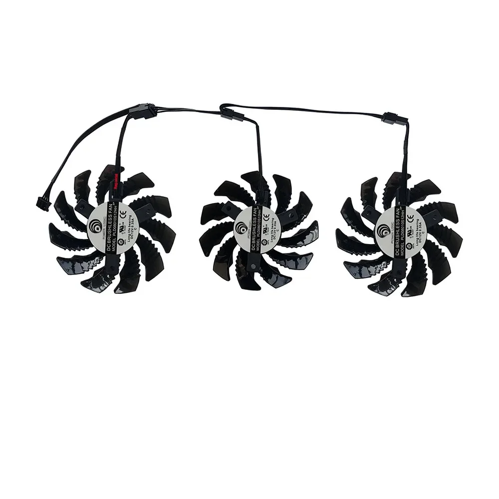 GPU Video Cards Fan,PLD08010S12HH,T128010SU,3Pcs/Set,For Gigabyte RTX 3060 Ti 3060Ti Gaming OC,For gigabyte RTX 3060 Gaming OC