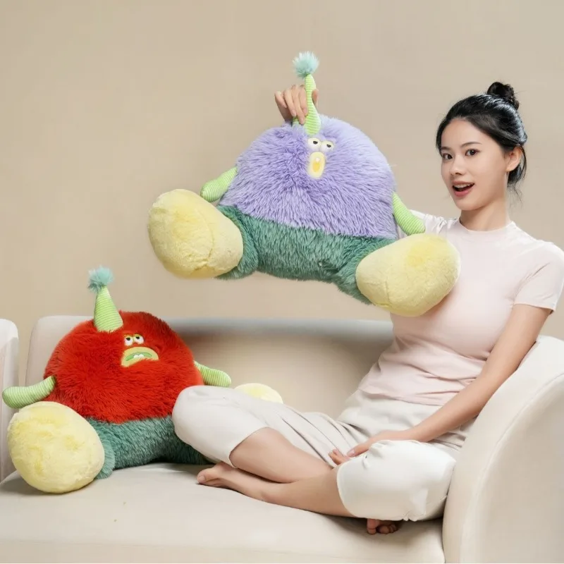 

Funny Big Foot Creative Lumbar Pillow Plush Toy, Car Seat Back Cushion Office Chair Bed Rest, Long Back Support for Women Gifts