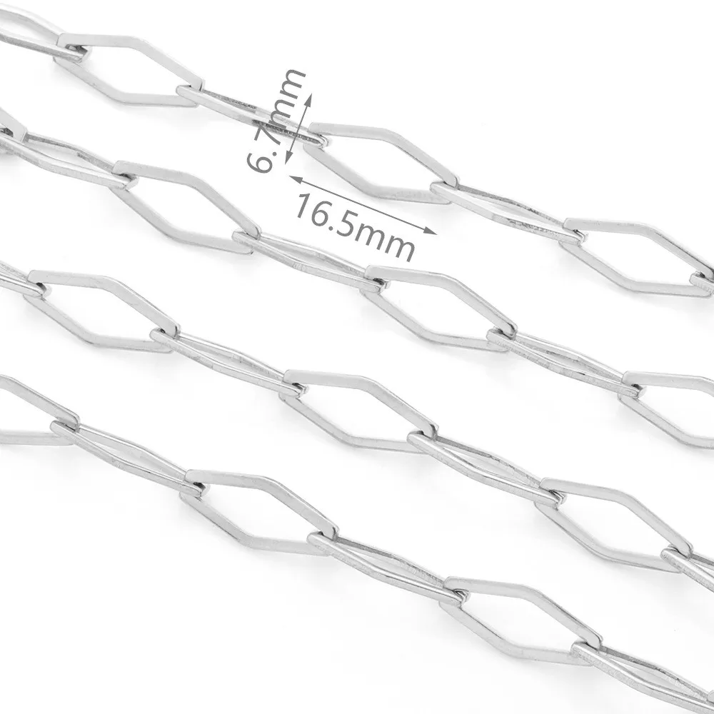 مصنع الجملة الفولاذ المقاوم للصدأ المعين سلسلة 18K PVD مطلية بالذهب لصنع المجوهرات سوار المرأة #3