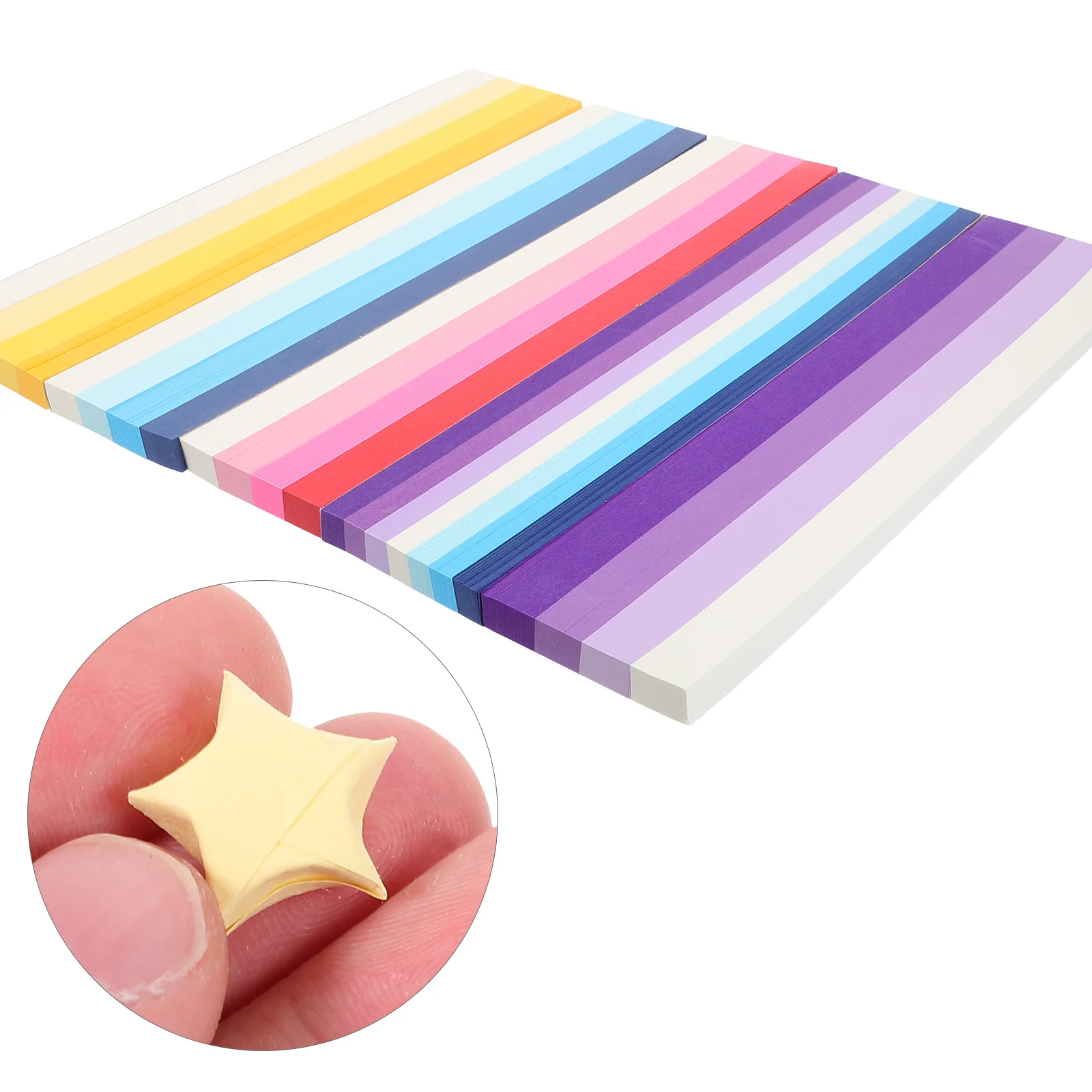 

2700Pcs Star Origami Paper Strips Colorful DIY Craft Supplies Christmas Decorations Easy to Fold Origami Paper
