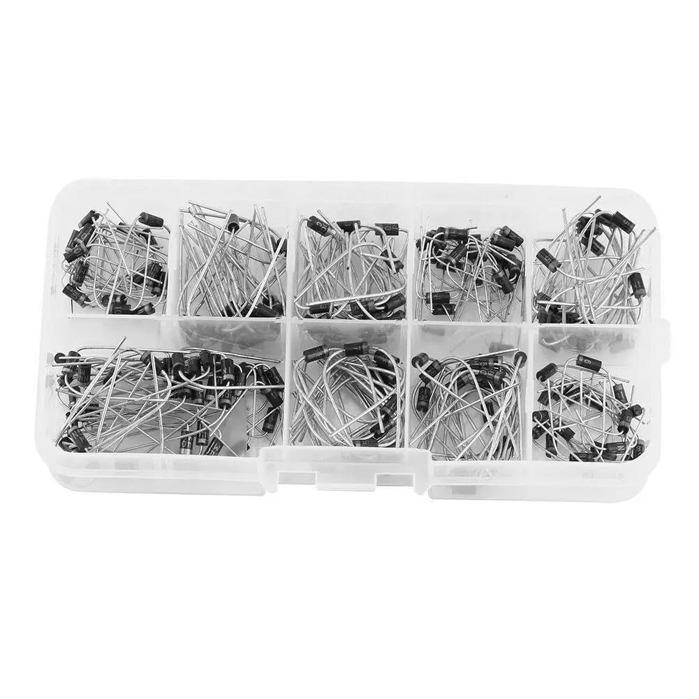 200PCS 10 Types 200 PCS Rectifier Diode Kit 1N4001-1N4007-1N5819
