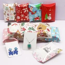 12pc 9x7x2.5cm  new gift bags, pillow boxes, paper party matching packaging, jewelry bags