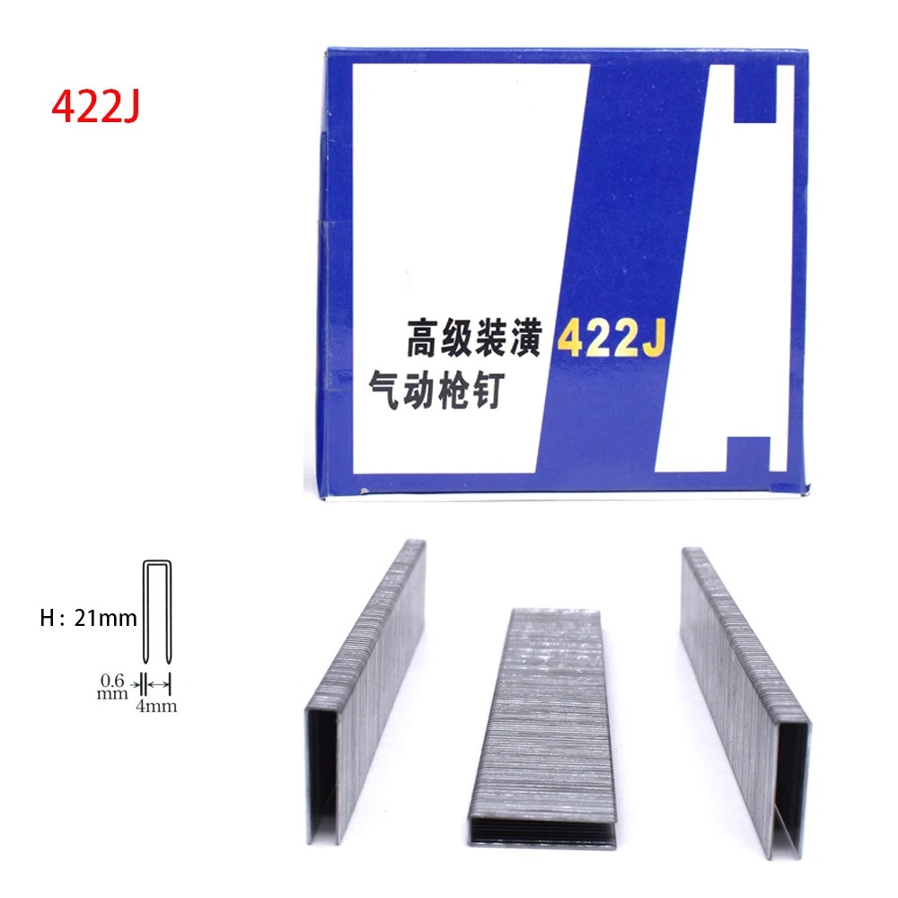 4000Pcs U Staples For Framing Tacker Electric Staple Gun Air Nailer 422J 416J 410J Woodworking Tools