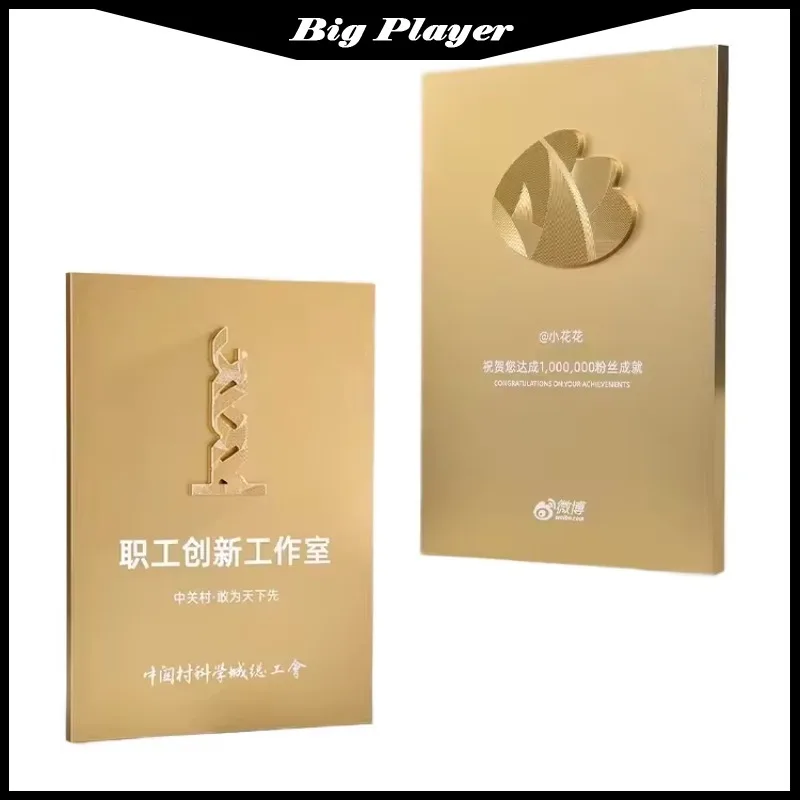 

Fashionable 17 * 24 * 1.2 Three-dimensional Relief Logo, Metal Aluminum Plate Plaque, Reward Customization