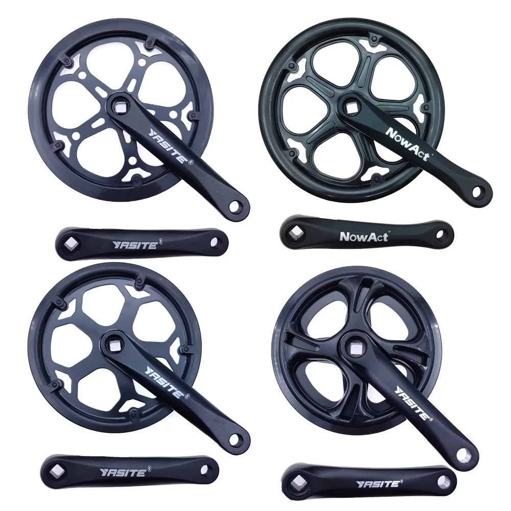 42T 48T 52T Road Bike Crankset 170mm 152MM Foling Bike Crank Set Hollow Tooth Plate Bike Sprocket Bike Accessories Bike Parts