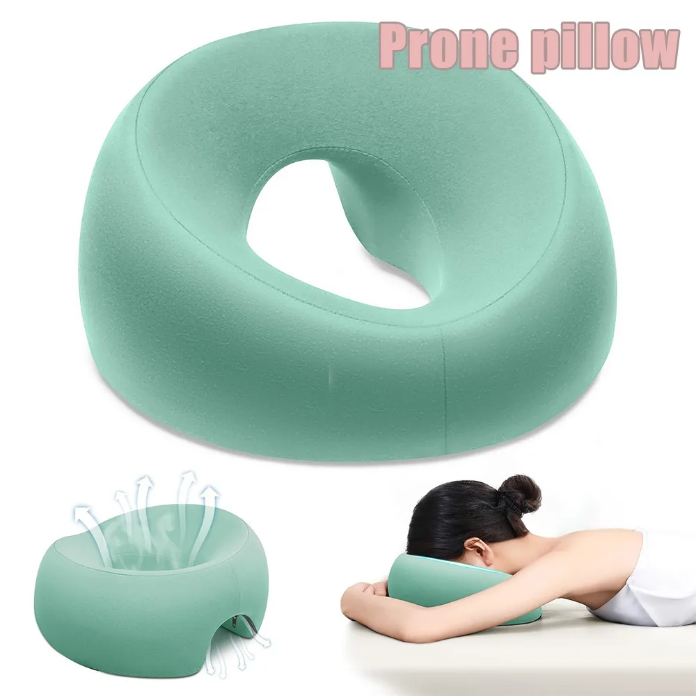 

Массажный стол, подушка для подставки для лица, пена с эффектом памяти, колыбель для лица, салон, спа, кровать для лица, регулируемая профессиональная подушка, моющийся чехол