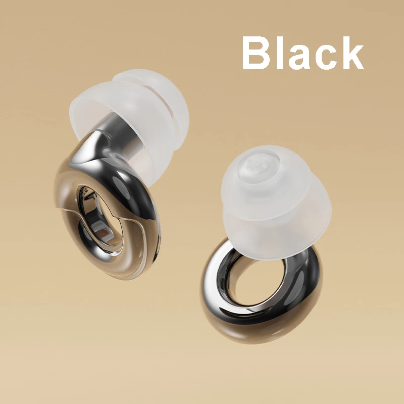 Silicone Ring-Shaped Electroplated Noise-Canceling Earplugs Sound-isolating And Sound-reducing Sleep Earplugs For Sleep