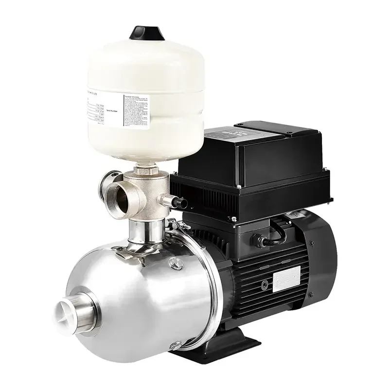 مضخة ضغط ثابتة أوتوماتيكية 2HP VSD للمنزل، نظام تردد متغير متكامل، مضخة أفقية ذكية متعددة المراحل
