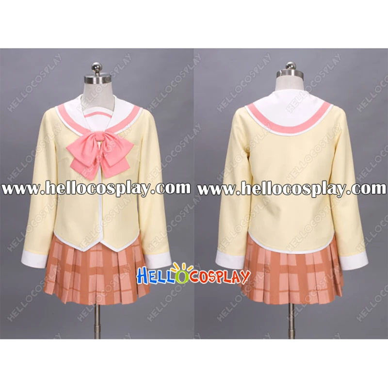 Disfraz de Cosplay de Nichijou Yuko, Aioi Mio, Naganohara Mai, Minakami Nano, Shinonome, Uniforme Escolar Tokisadame, Vestido JK H008