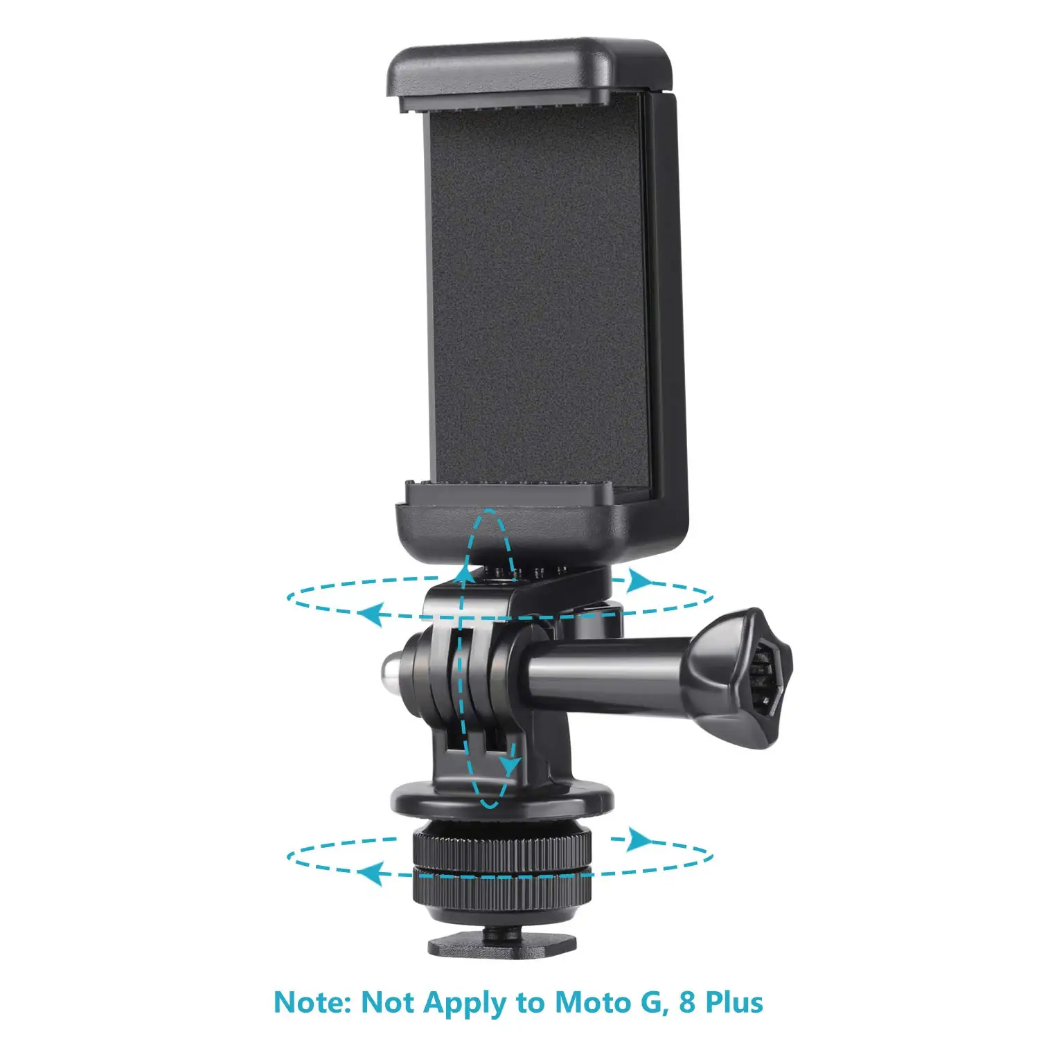 Uchwyt na telefon Zestaw adapterów do mocowania gorącej stopki aparatu do lustrzanek cyfrowych GoPro Hero 7 6 5 DJI OSMO Action iPhone Samsung