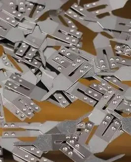100Pcs Stainless Steel Battery Spot Welding Pads Positive And Negative Pole Connection Pads Battery Pins