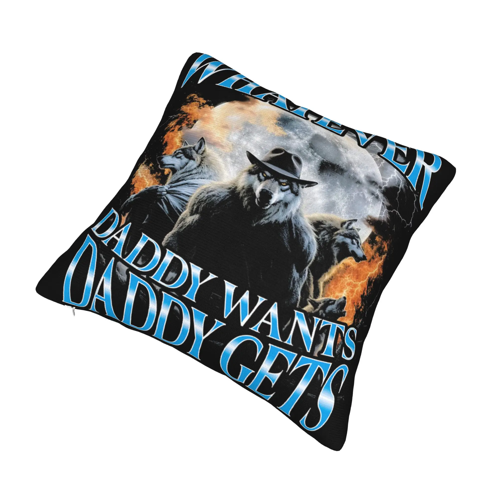 Decorative Pillowcases Whatever Daddy Wants Daddy Gets  Accessories Sofa  Pillow Case Cover Square Style Multiple Sizes