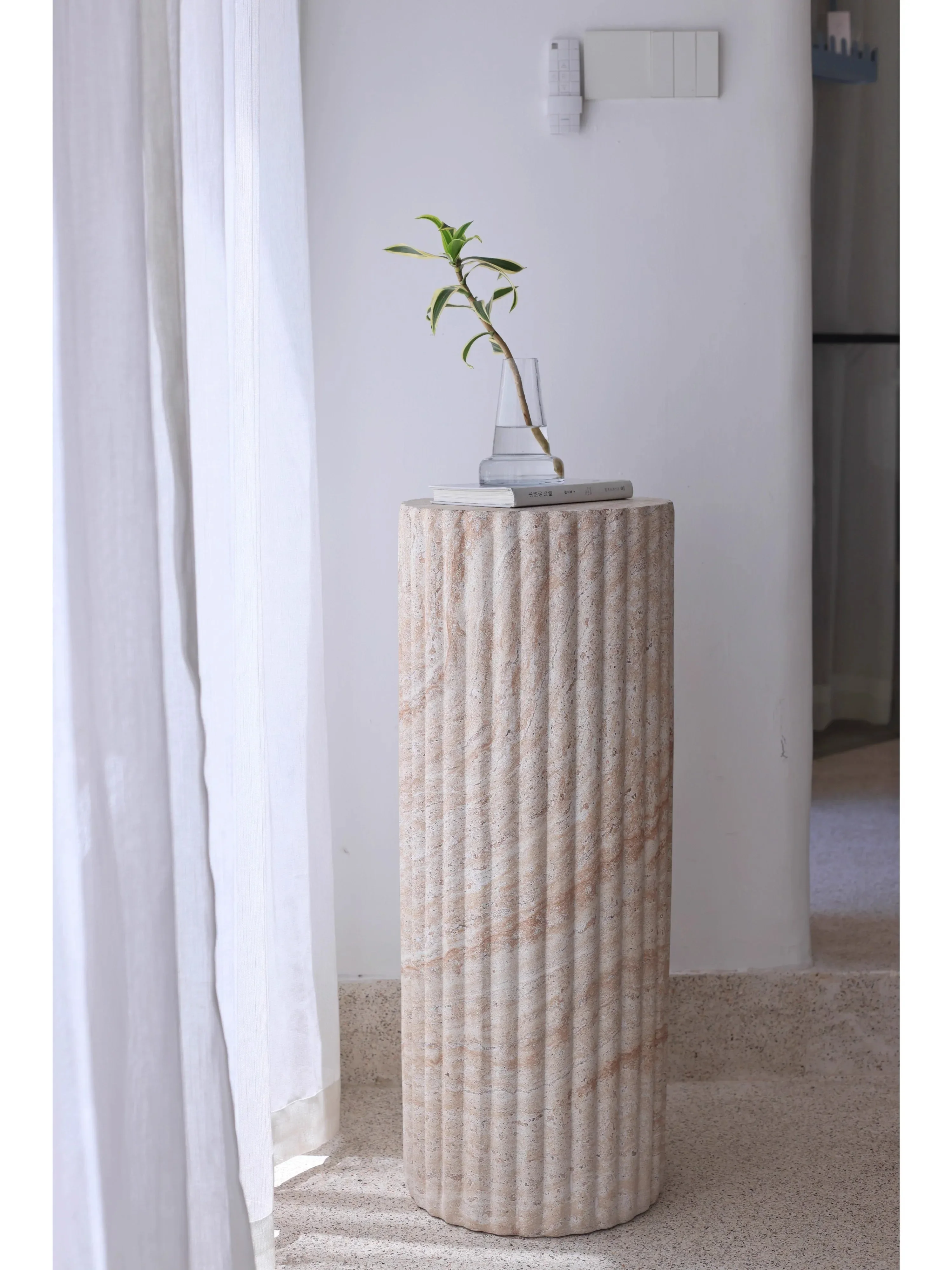 Light luxury Modern Simplicity Marble Vase Column Advanced Creativity Roman Column Living Room Tea Table Decoration Ornaments