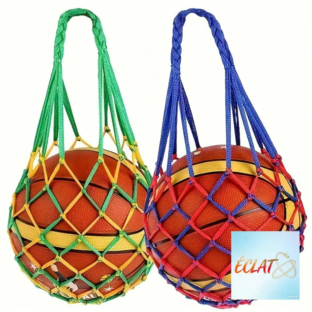 

1 шт. Сумка-сетка с усиленной строчкой, прочная, высококачественная, для хранения баскетбольных и футбольных мячей, портативная сумка для спортивного инвентаря