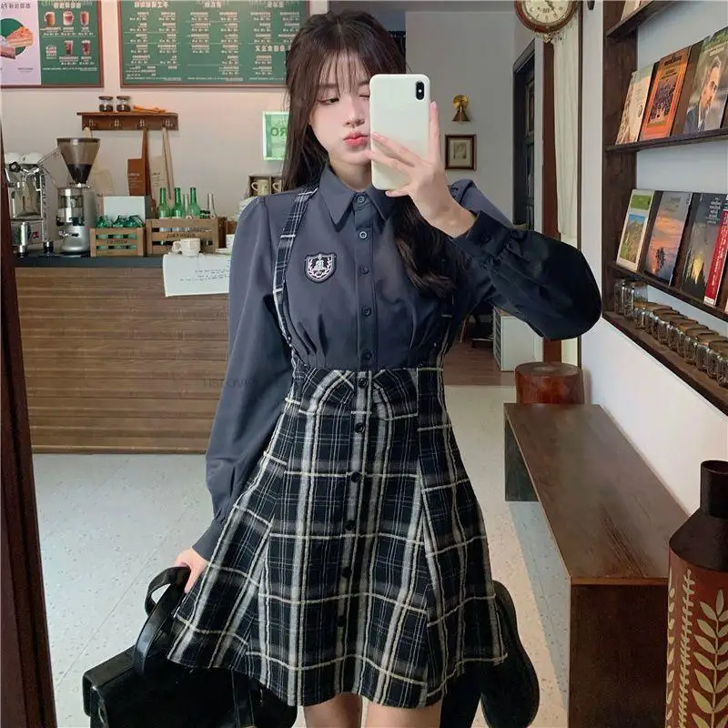 Autumn New Korea Style Fashion Suit women's Elegant Uniform Improved Daily Jk Style Improved Girl Dashion School Uniform Set