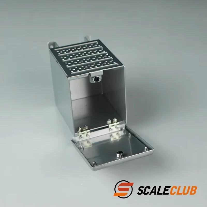 Scaleclub Modello 1/14 RC Per MAN Trattore Fango Testa In Metallo Euro 6 Serbatoio di Scarico Cassetta Degli Attrezzi Per Tamiya Lesu Rc Camion Rimorchio ribaltabile