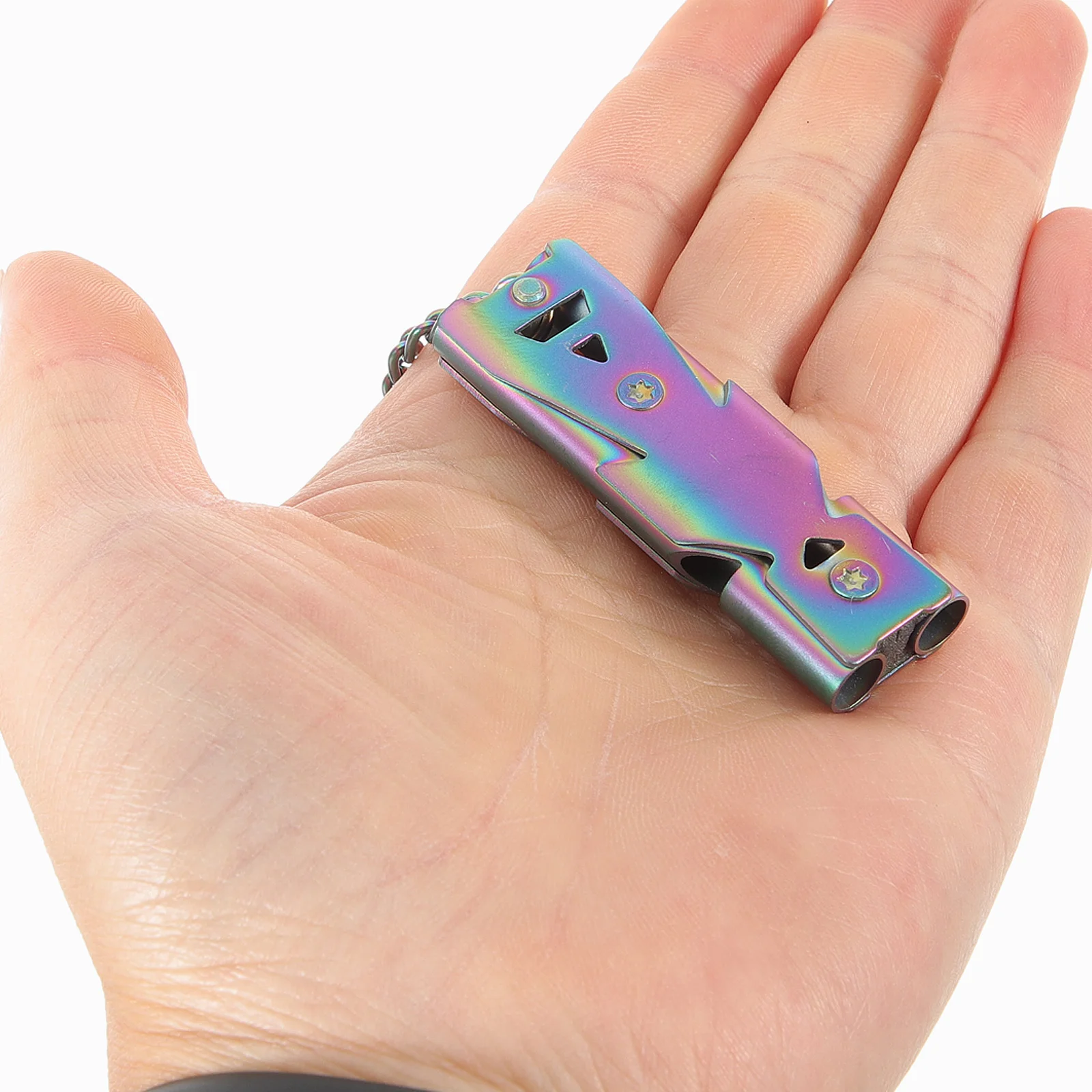 

Multifunctional Stainless Steel Whistle for Dog Bird Training Portable Loud Sound Keychain Camping Survival Outdoor Pet