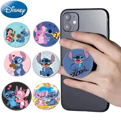 Disney-soporte para teléfono móvil de Lilo & Stitch, funda plegable para escritorio, regalos de Navidad, novedad