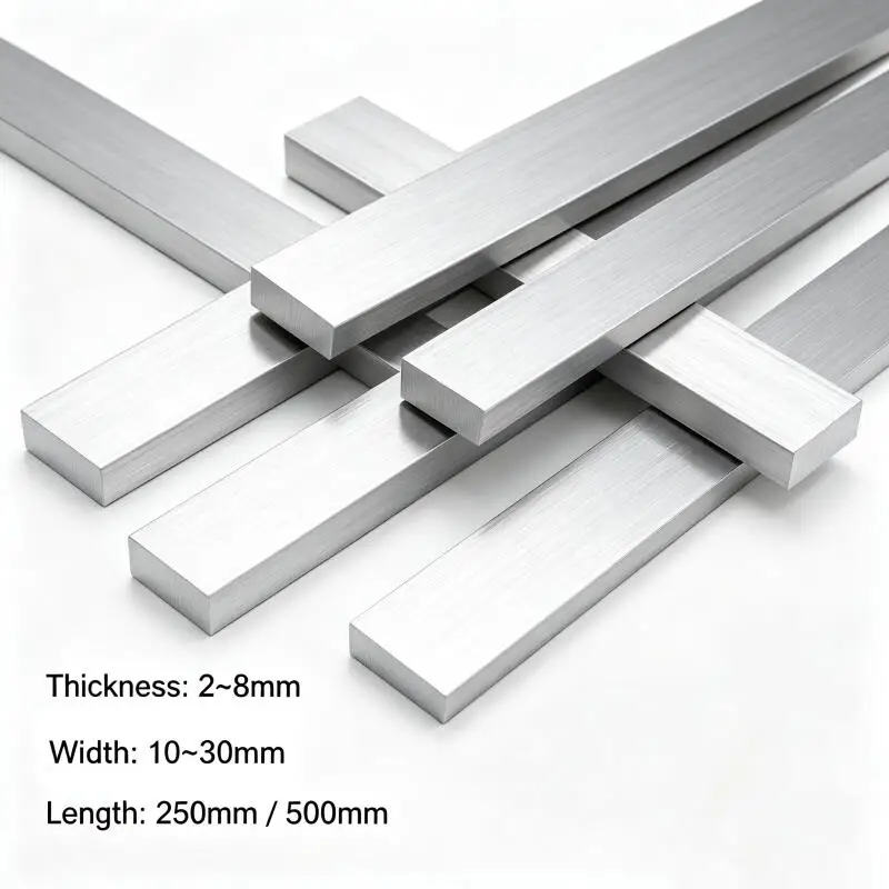 6061 Aluminum Alloy Flat Bar ,Aluminum Flat Bar,Thickness 2~8mm Width10~30mm Length 250mm 500mm
