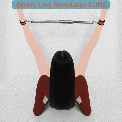 Bondage BDSM Restraint Open Leg Ankle Cuffs BDSM Bondage Adjustable Length Restraint Erotic Sex Toys for Women Sex Game Adult Position Bondage