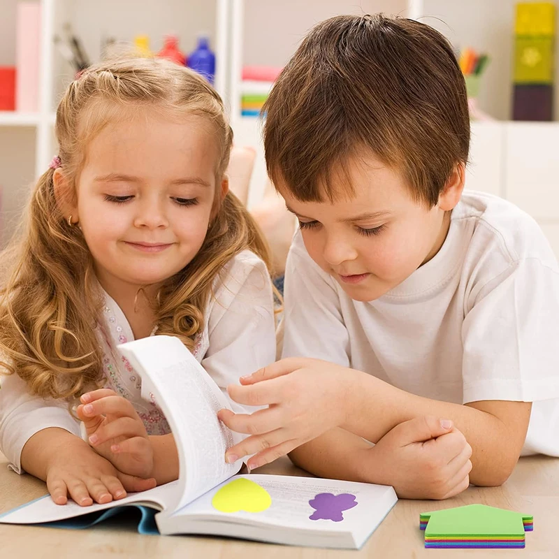 100 ورقة/مجموعة ملاحظات لاصقة للطلاب ملاحظات لاصقة مكتب ودراسة ملاحظات ملونة رسالة قابلة للتمزيق ودفتر ملاحظات TMZ