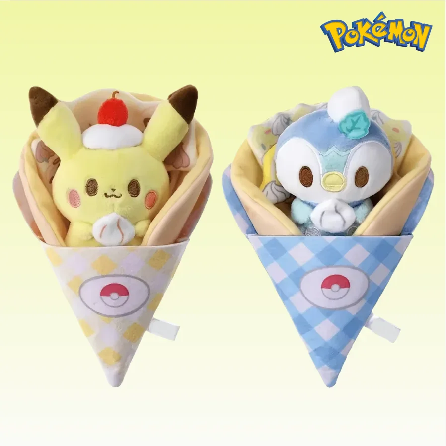 

Мягкие игрушки-куклы Пикачу из мультфильмов, плюшевые фигурки Пиплуп, милые декоративные куклы для детских праздничных подарков