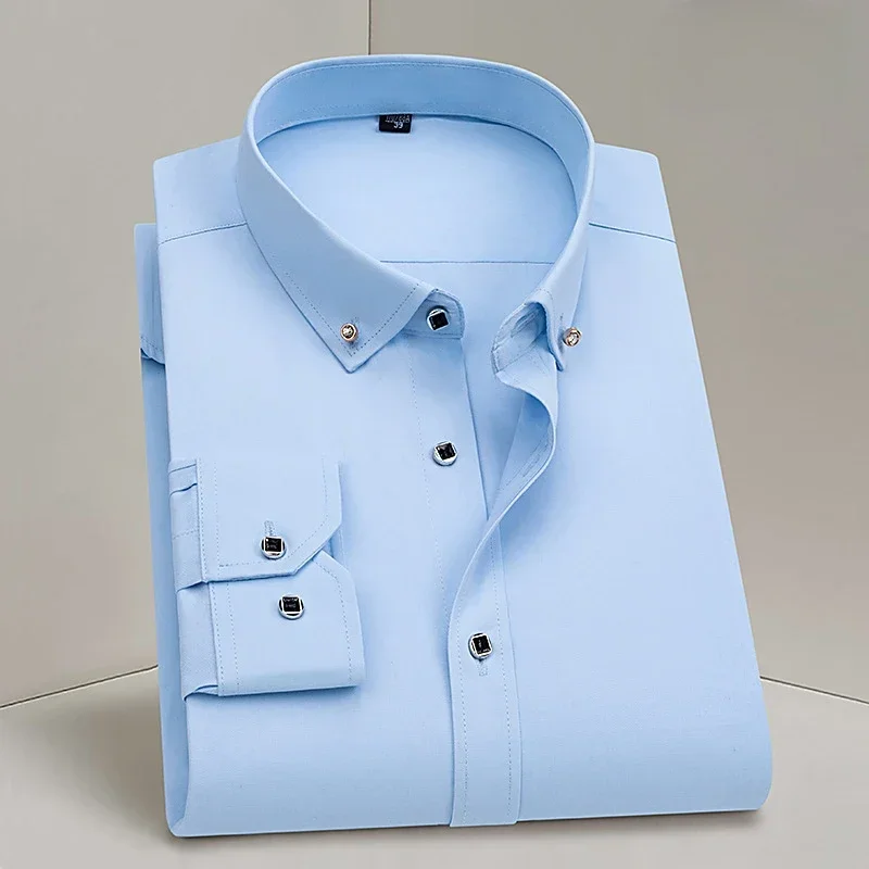 39-44 camicia a maniche lunghe da uomo, abito da lavoro, tempo libero, decorazione professionale, abiti da lavoro di nuovo stile, camicia da uomo