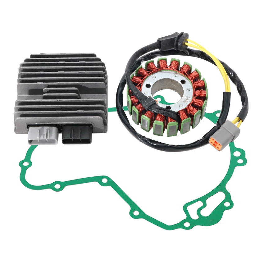 Regulator Rectifier+Ignition Stator Coil+Cover Gasket For Can-Am Outlander 650 Renagade 650 OEM:420296907 710005842 420651200